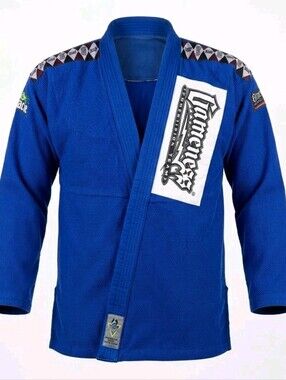 Gameness A2 Brazilian Jiu-Jitsu BJJ Professional Fighting System Jacket Blue